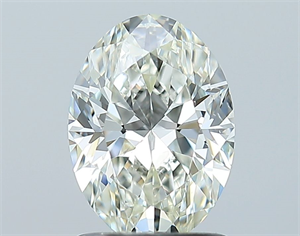 Foto Diamante Natural 1.25 quilates, Ovalado , Color J, claridad SI1 y certificado GIA de