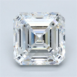 Picture of Natural Diamond 3.01 Carats, Asscher with  Cut, E Color, VS2 Clarity and Certified by GIA