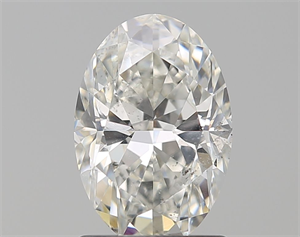Picture of Natural Diamond 1.51 Carats, Oval with  Cut, H Color, SI2 Clarity and Certified by GIA