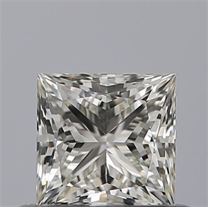 Picture of Natural Diamond 0.51 Carats, Princess with  Cut, J Color, VS1 Clarity and Certified by GIA