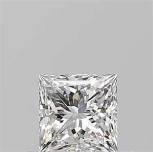 Picture of Natural Diamond 0.51 Carats, Princess with  Cut, F Color, VVS2 Clarity and Certified by GIA