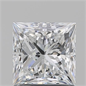 Natural Diamond 1.01 Carats, Princess with  Cut, E Color, VS2 Clarity and Certified by GIA