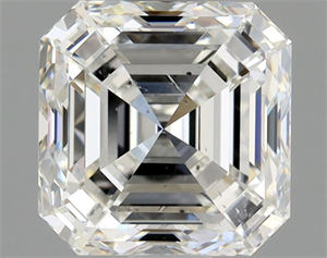Picture of Natural Diamond 1.70 Carats, Asscher with  Cut, H Color, SI2 Clarity and Certified by GIA