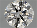 Natural Diamond 0.70 Carats, Round with Excellent Cut, K Color, VS2 Clarity and Certified by GIA