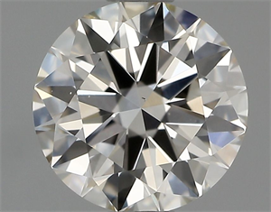 Picture of Natural Diamond 0.70 Carats, Round with Excellent Cut, K Color, VS2 Clarity and Certified by GIA