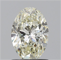 Natural Diamond 0.90 Carats, Oval with  Cut, L Color, VS1 Clarity and Certified by GIA