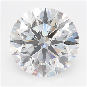 Picture of Lab Grown Diamond 3.26 Carats, Round with Ideal Cut, D Color, IF Clarity and Certified by IGI