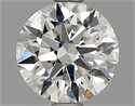 Natural Diamond 0.90 Carats, Round with Excellent Cut, I Color, SI1 Clarity and Certified by GIA