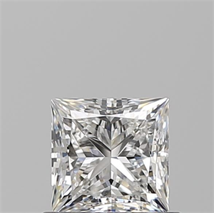 Picture of Natural Diamond 0.70 Carats, Princess with  Cut, E Color, VVS2 Clarity and Certified by GIA