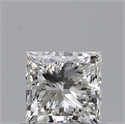 Natural Diamond 0.52 Carats, Princess with  Cut, H Color, VVS2 Clarity and Certified by GIA