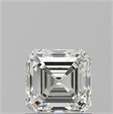 Natural Diamond 1.01 Carats, Asscher with  Cut, I Color, VVS1 Clarity and Certified by GIA