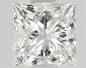 Picture of Natural Diamond 0.50 Carats, Princess with  Cut, H Color, IF Clarity and Certified by GIA
