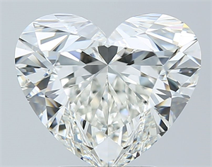 Picture of Natural Diamond 3.21 Carats, Heart with  Cut, I Color, IF Clarity and Certified by GIA