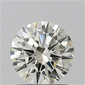 Natural Diamond 0.90 Carats, Round with Excellent Cut, K Color, IF Clarity and Certified by IGI