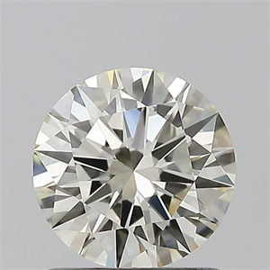 Picture of Natural Diamond 0.90 Carats, Round with Excellent Cut, K Color, IF Clarity and Certified by IGI
