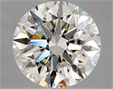 Diamante Natural 2.41 quilates, Redondo , Color L, claridad IF y certificado GIA