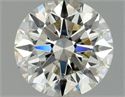 Natural Diamond 0.62 Carats, Round with Excellent Cut, J Color, SI2 Clarity and Certified by GIA