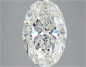 Diamante Natural 3.05 quilates, Ovalado , Color F, claridad VS2 y certificado GIA