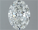 Diamante Natural 1.36 quilates, Ovalado , Color H, claridad SI2 y certificado GIA