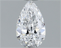 Natural Diamond 0.60 Carats, Pear with  Cut, E Color, VVS2 Clarity and Certified by GIA