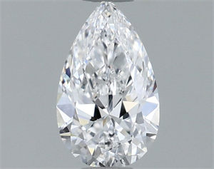 Picture of Natural Diamond 0.60 Carats, Pear with  Cut, E Color, VVS2 Clarity and Certified by GIA