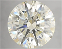Natural Diamond 4.63 Carats, Round with Excellent Cut, L Color, SI1 Clarity and Certified by IGI