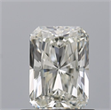 Natural Diamond 0.70 Carats, Radiant with  Cut, H Color, VVS1 Clarity and Certified by IGI
