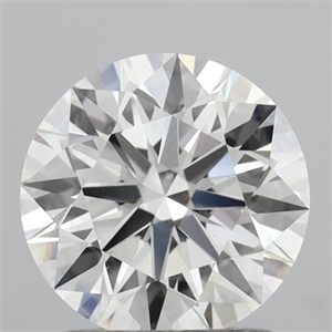 Picture of Lab Grown Diamond 1.37 Carats, Round with Ideal Cut, E Color, VVS2 Clarity and Certified by IGI