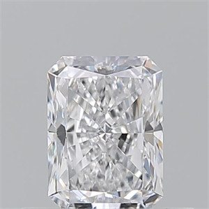 Picture of Natural Diamond 0.50 Carats, Radiant with  Cut, D Color, VS2 Clarity and Certified by GIA