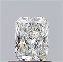 Natural Diamond 0.51 Carats, Radiant with  Cut, G Color, VS2 Clarity and Certified by GIA