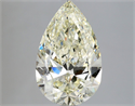 Natural Diamond 2.11 Carats, Pear with  Cut, L Color, SI1 Clarity and Certified by HRD