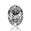 Natural Diamond 1.01 Carats, Oval with  Cut, D Color, SI2 Clarity and Certified by GIA