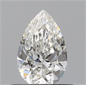Diamante Natural 0.51 quilates, De pera , Color H, claridad SI2 y certificado GIA