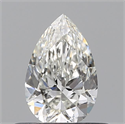 Diamante Natural 0.51 quilates, De pera , Color H, claridad SI2 y certificado GIA