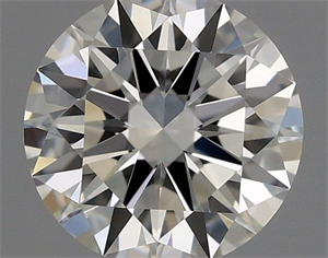 Picture of Natural Diamond 0.52 Carats, Round with Excellent Cut, H Color, VVS2 Clarity and Certified by GIA