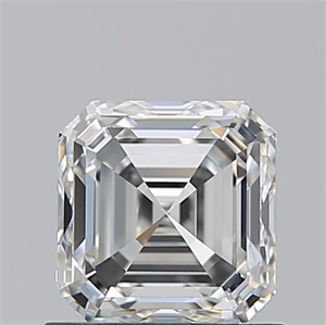 Picture of Natural Diamond 1.01 Carats, Asscher with  Cut, H Color, VVS1 Clarity and Certified by GIA