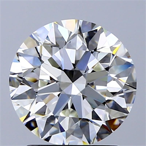 Picture of Natural Diamond 2.00 Carats, Round with Excellent Cut, H Color, SI1 Clarity and Certified by GIA