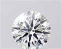 Lab Grown Diamond 1.04 Carats, Round with Ideal Cut, D Color, VVS1 Clarity and Certified by IGI