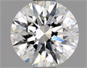 Natural Diamond 0.90 Carats, Round with Excellent Cut, F Color, VS2 Clarity and Certified by GIA