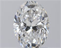 Natural Diamond 1.00 Carats, Oval with  Cut, D Color, VS1 Clarity and Certified by GIA