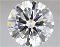 Lab Grown Diamond 7.03 Carats, Round with Excellent Cut, E Color, VVS2 Clarity and Certified by IGI