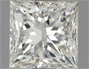 Natural Diamond 1.00 Carats, Princess with  Cut, J Color, VS1 Clarity and Certified by GIA