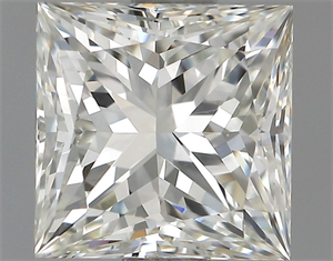 Picture of Natural Diamond 1.00 Carats, Princess with  Cut, J Color, VS1 Clarity and Certified by GIA