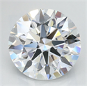Lab Grown Diamond 3.14 Carats, Round with Excellent Cut, D Color, VVS1 Clarity and Certified by GIA