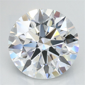 Picture of Lab Grown Diamond 3.14 Carats, Round with Excellent Cut, D Color, VVS1 Clarity and Certified by GIA