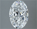Natural Diamond 2.50 Carats, Oval with  Cut, E Color, VS2 Clarity and Certified by GIA