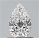 Diamante Natural 0.70 quilates, De pera , Color F, claridad VS2 y certificado GIA