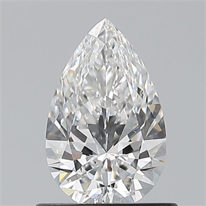 Foto Diamante Natural 0.70 quilates, De pera , Color F, claridad VS2 y certificado GIA de