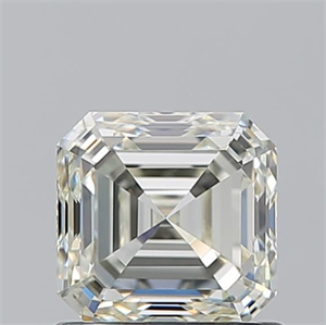 Foto Diamante Natural 1.01 quilates, Asscher , Color J, claridad VVS1 y certificado IGI de