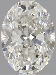 Foto Diamante Natural 1.31 quilates, Ovalado , Color H, claridad SI2 y certificado GIA de
